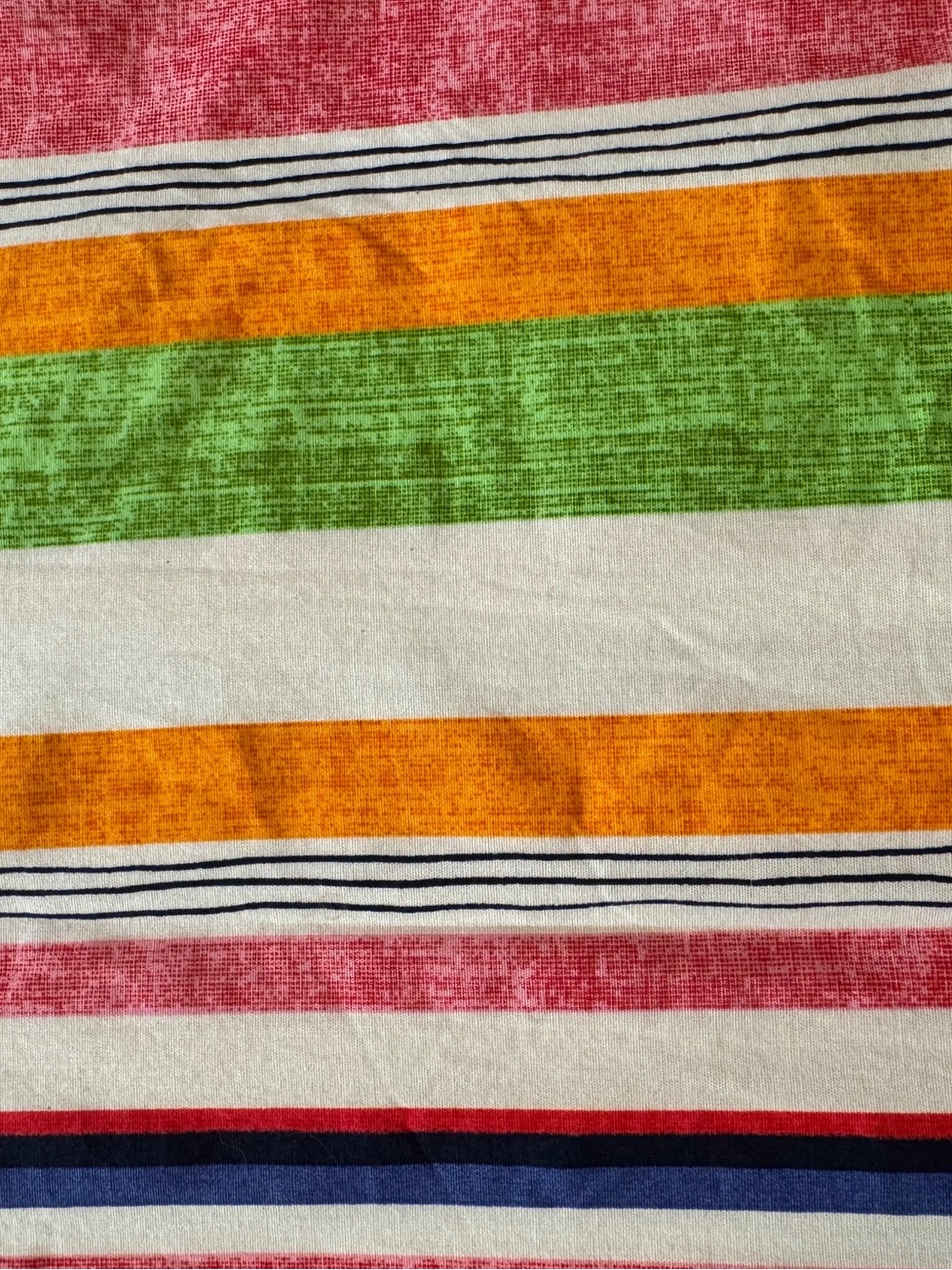 100% Cotton Bright Multicolor Striped Dress